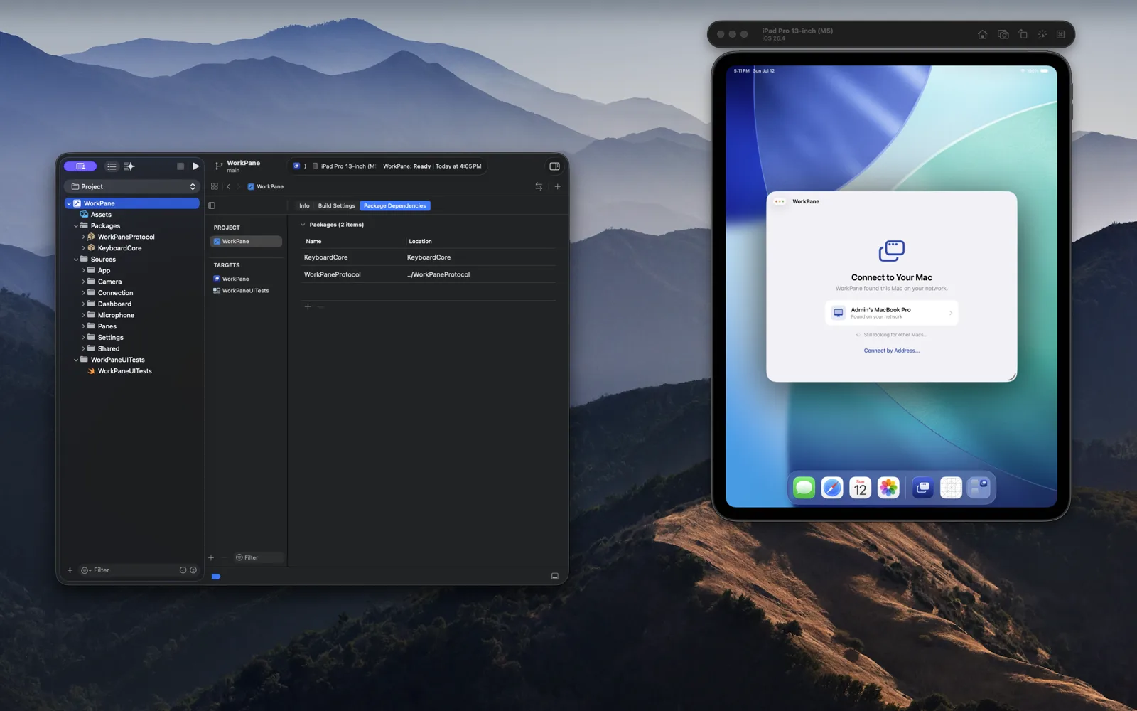 A Mac desktop mid-work, with several windows open